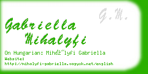 gabriella mihalyfi business card